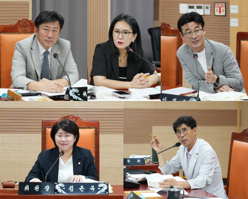 아산시의회 건설도시위원회, 주요업무 추진상황 보고 청취